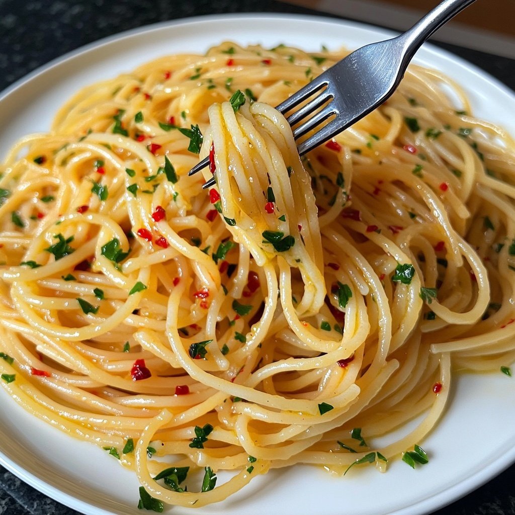 Spaghetti Aglio e Olio mit Chili