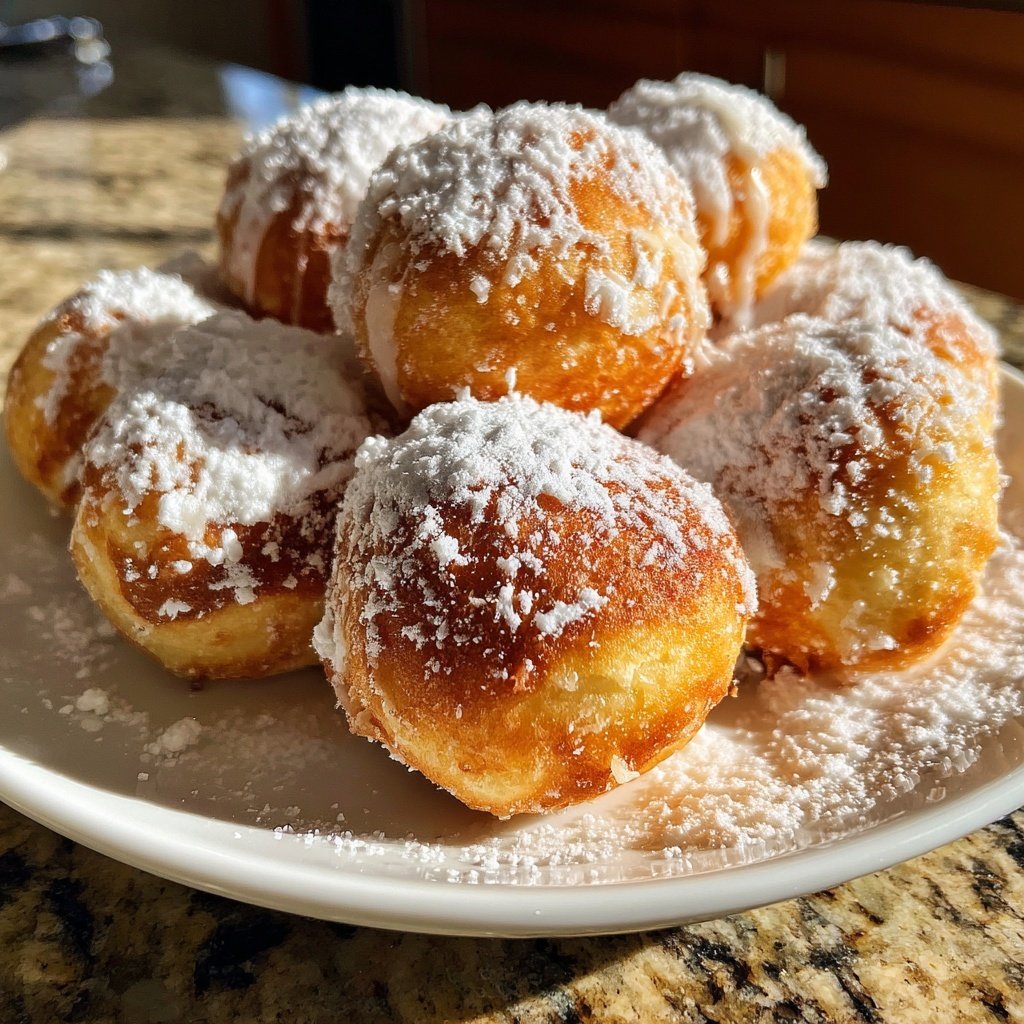 Quarkbällchen mit Vanillearoma