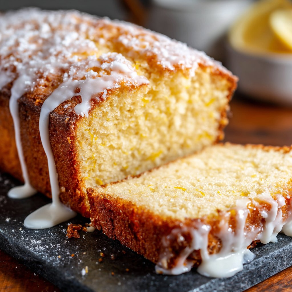 Blechkuchen mit Zitronenaroma