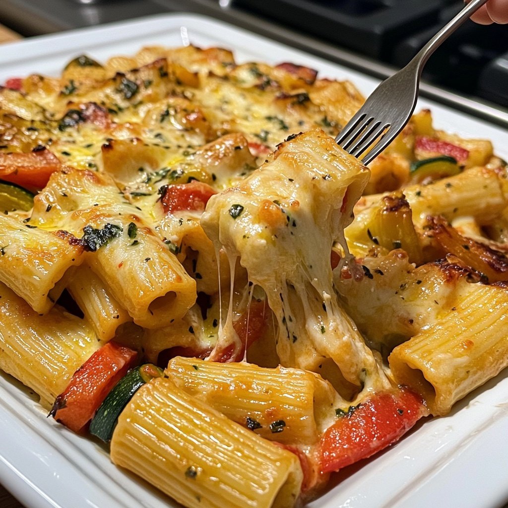 Rigatoni mit Ofengemüse