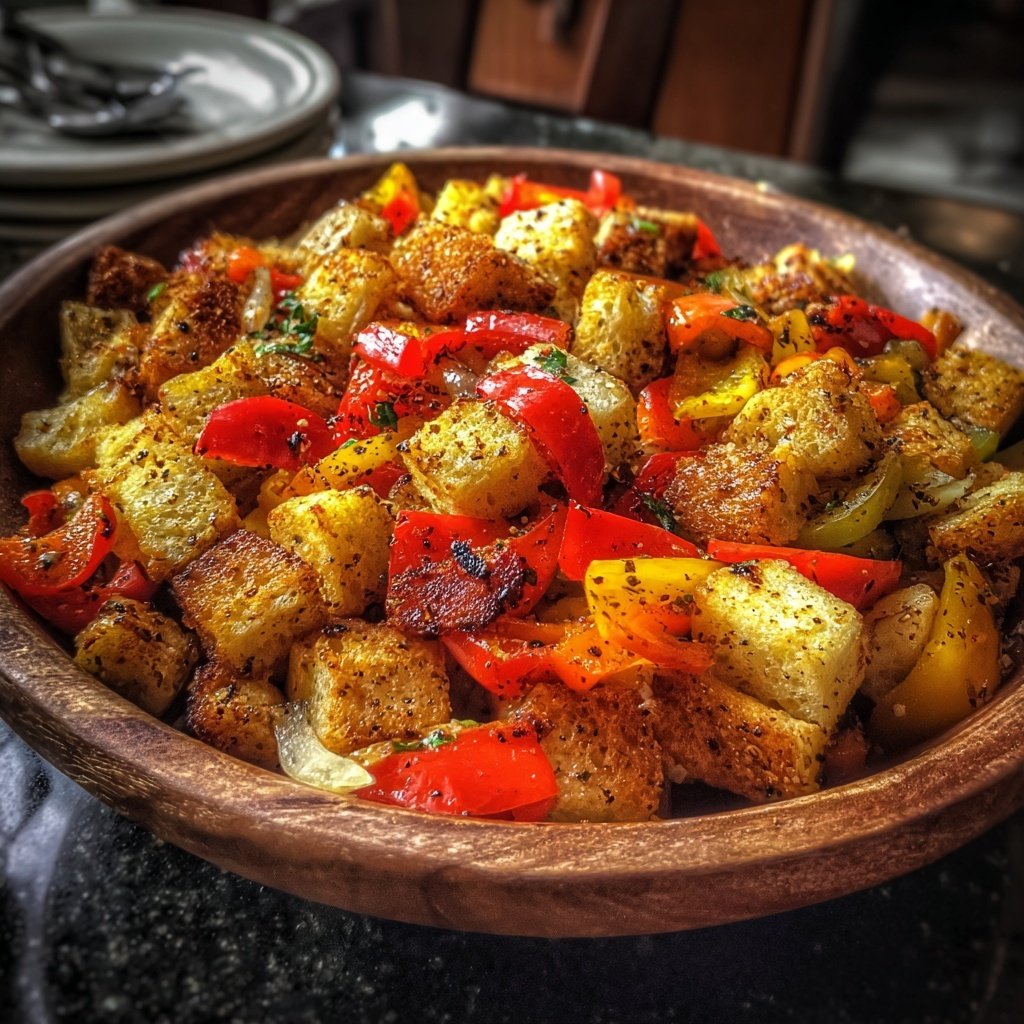 Grill Beilagen Mit Paprika Würfeln