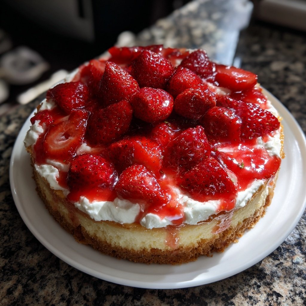 Erdbeerkuchen Mit Schmand