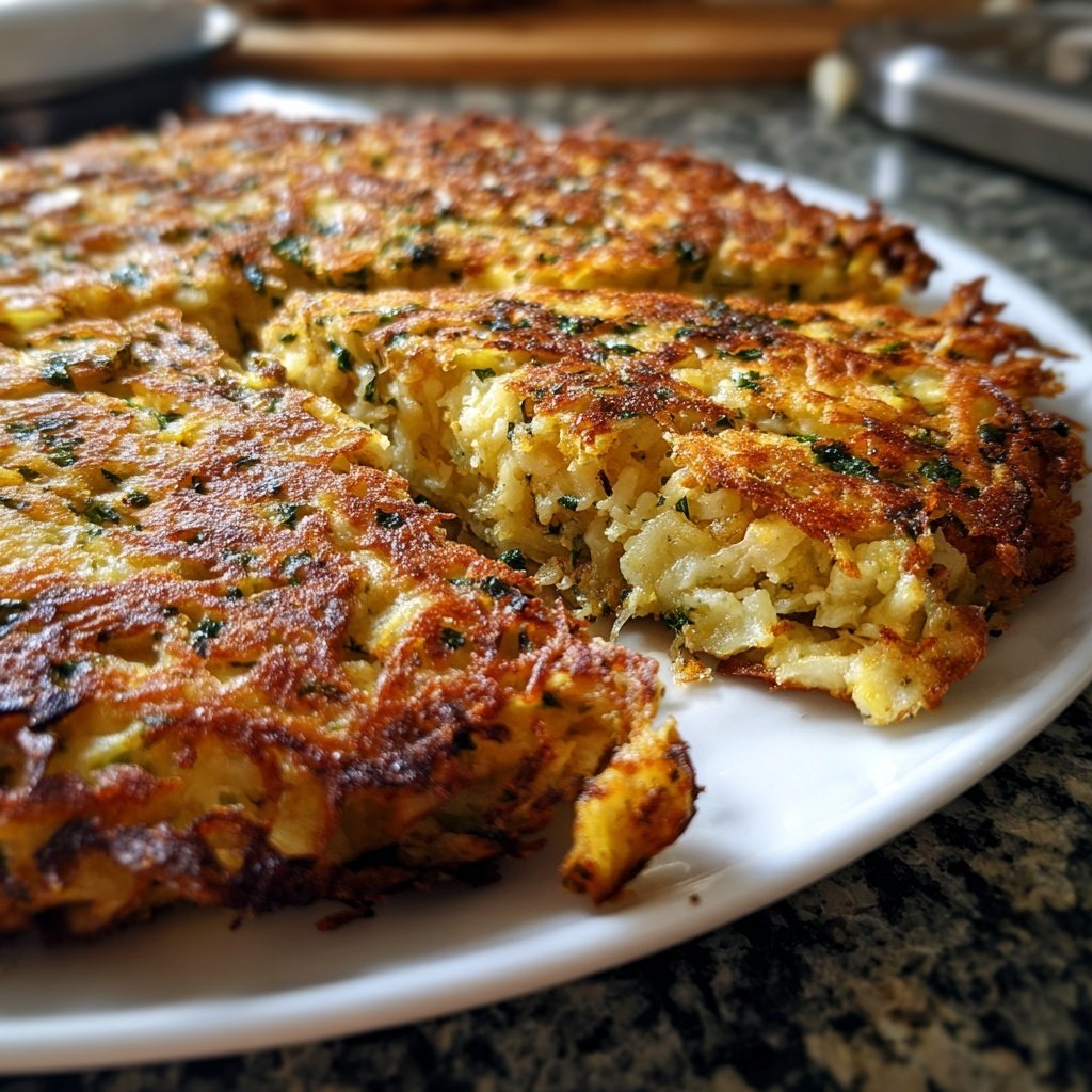 Blumenkohl Rösti Aus Der Pfanne