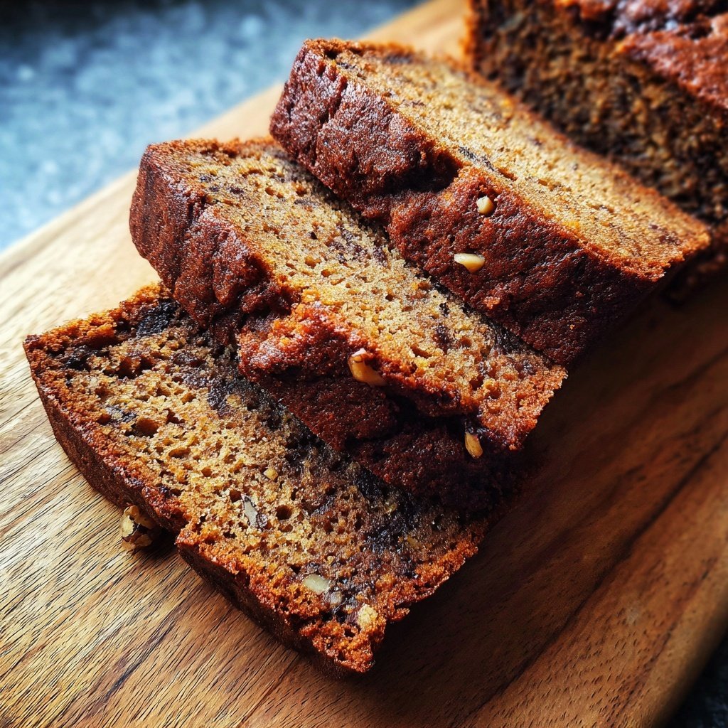 Bananenbrot mit Walnüssen und Kakao
