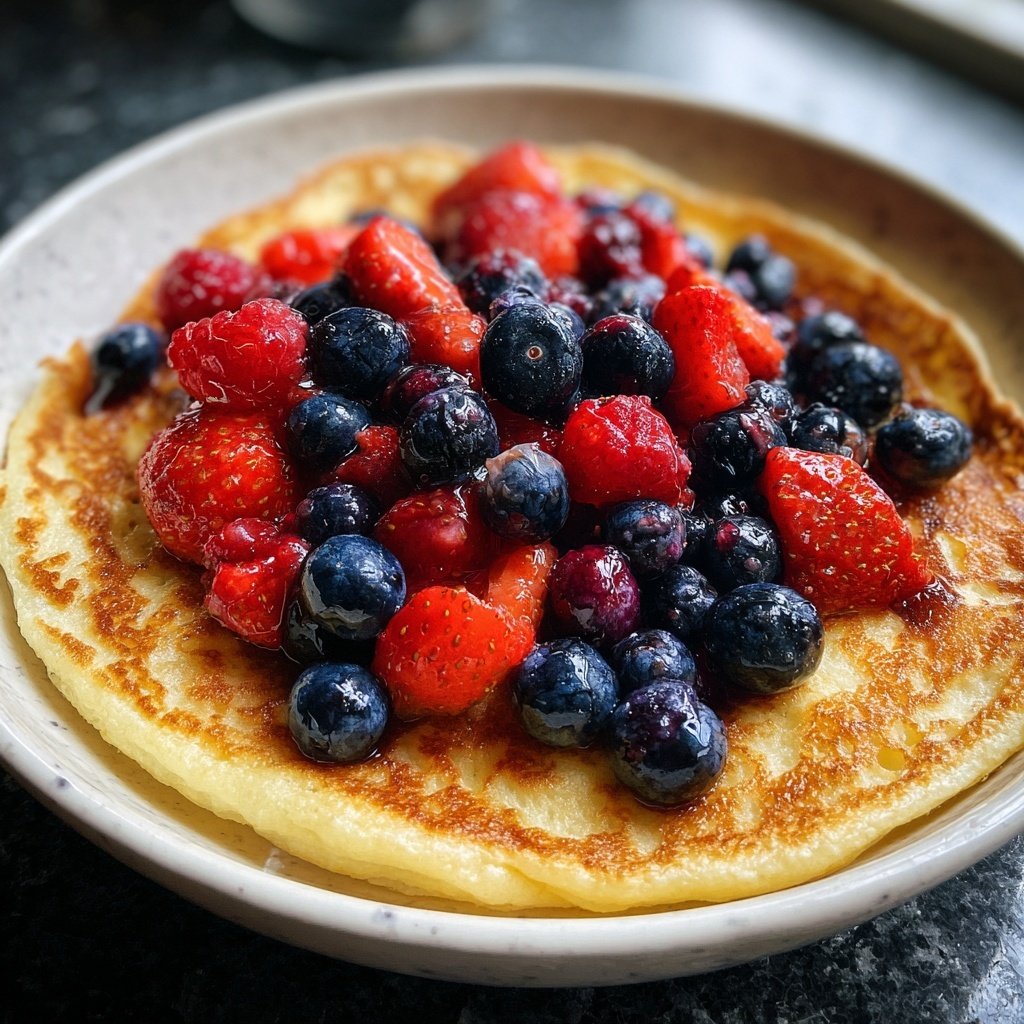 Pfannkuchen mit Beerenmix