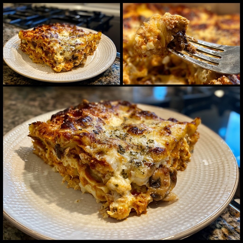 Lasagne mit Pilzen