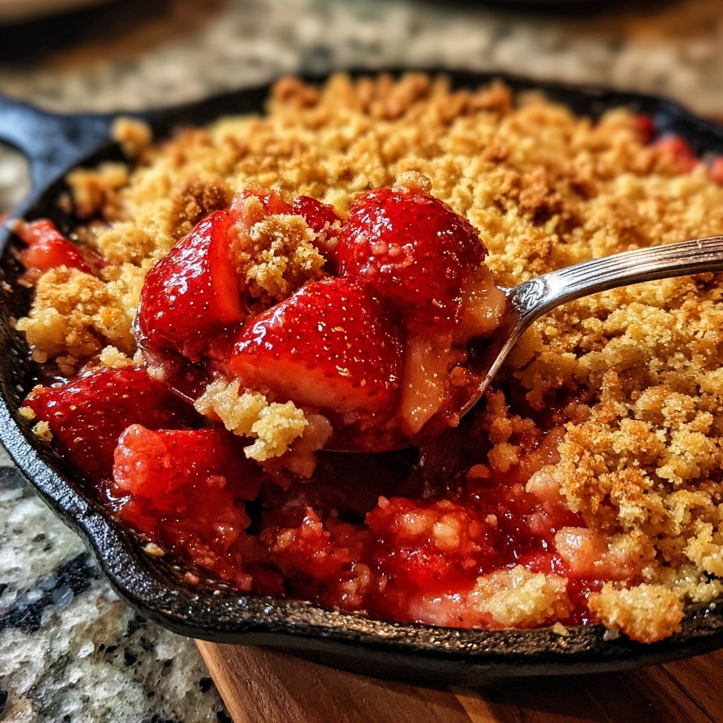 Erdbeer Crumble Aus Dem Ofen